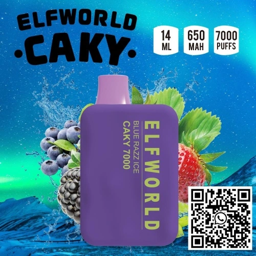 Elf World Caky -käyttöinen vape -laite 1pc